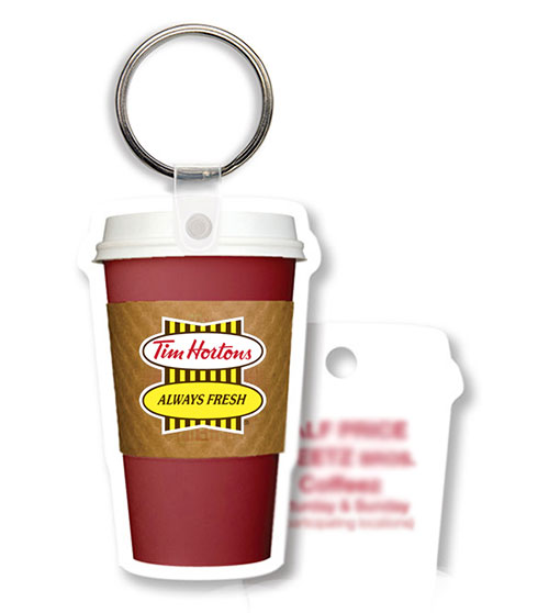 Takeout Coffee Keytag